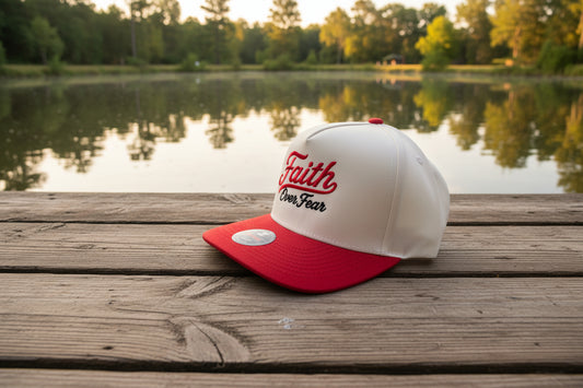 Faith Over fear 5 panel snapback.