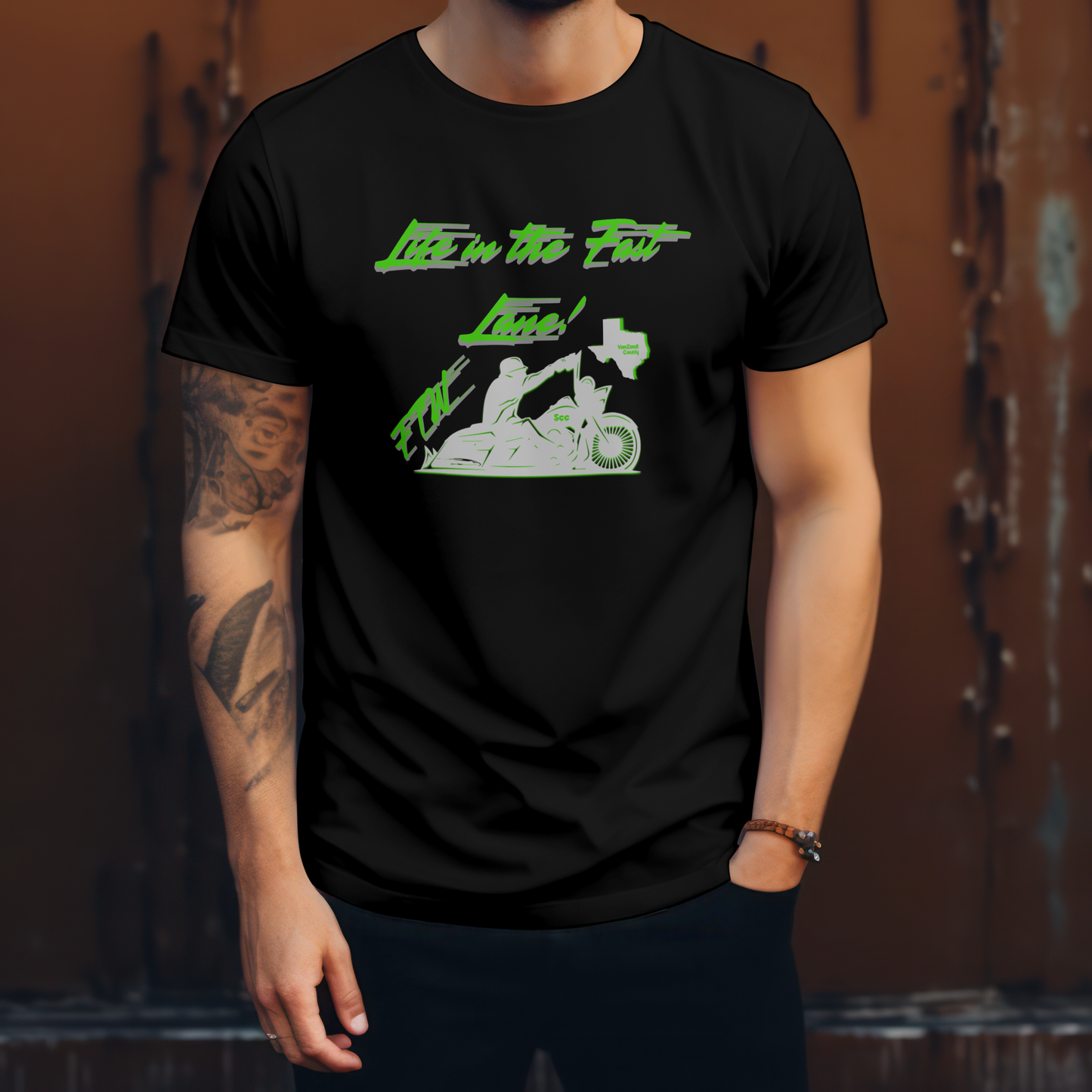 Life in the fast lane Tee shirt.