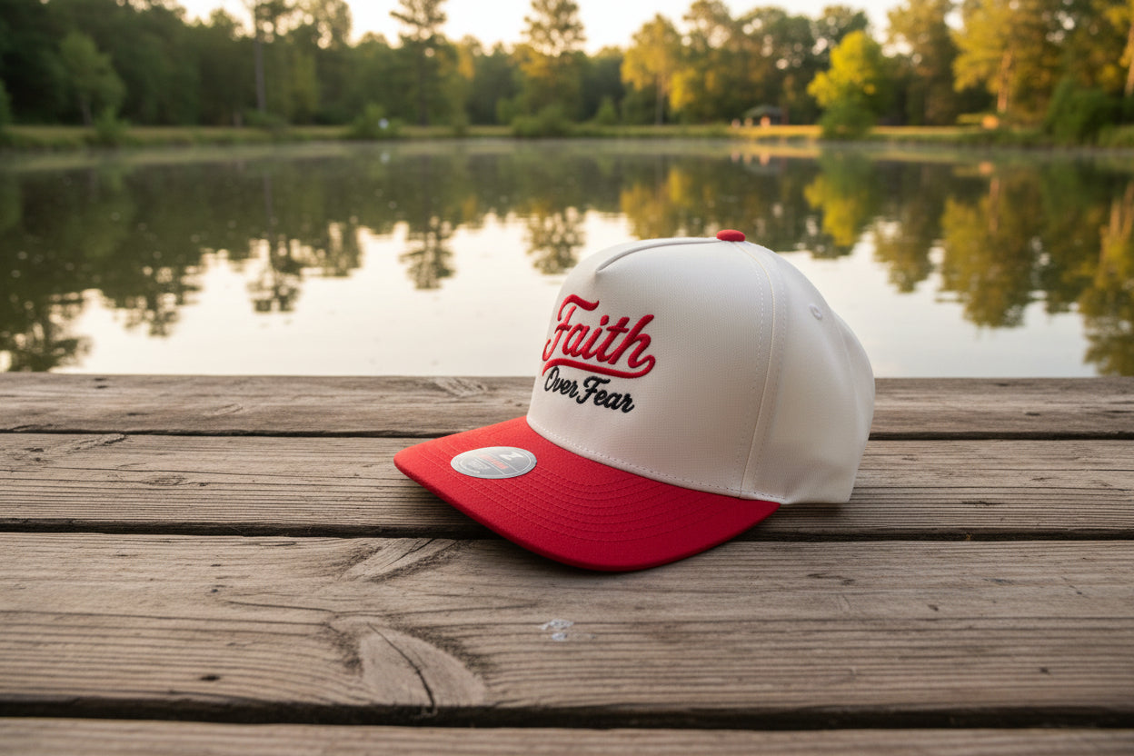 Faith Over fear 5 panel snapback.