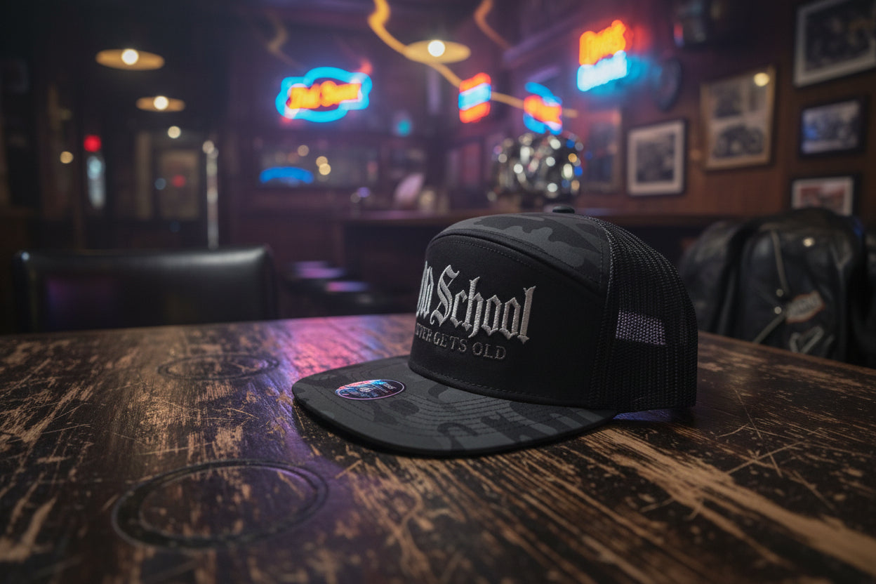 Old School never gets old embroidered hat