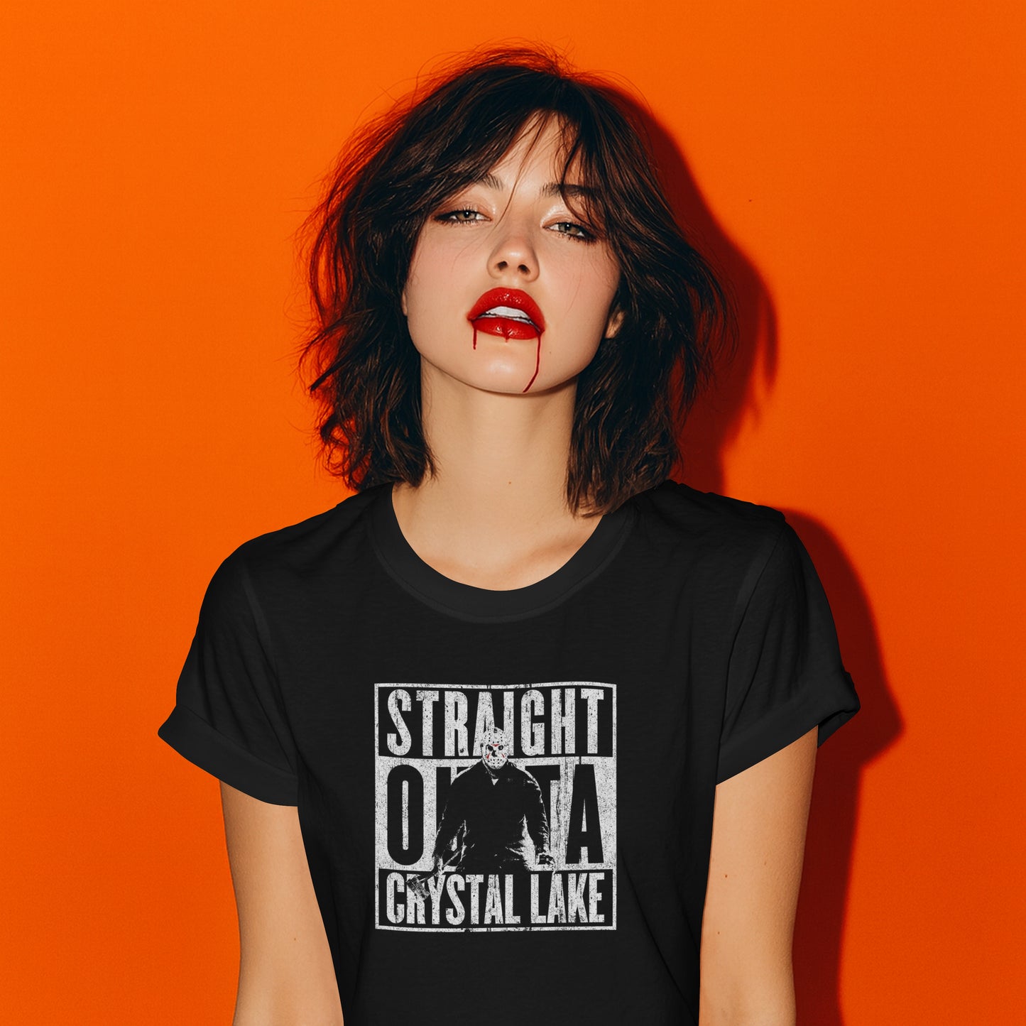 STRAIGHT OUTTA CRYSTAL LAKE T-SHIRT.