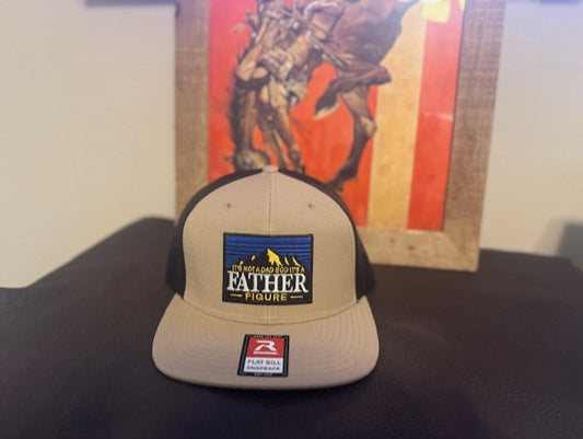 RICHARDSON FLAT BILL EMBROIDERED PATCH. ITS NOT A DAD BOD ITS A FATHER FIGURE.