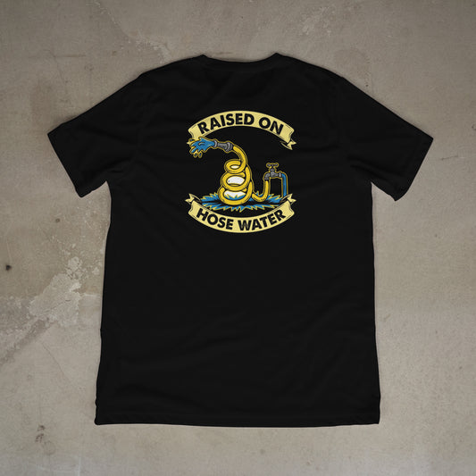 Raised on Hose water, short sleeve t shirt.