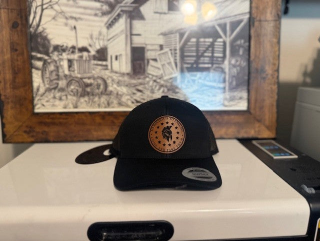 To disarm is to enslave, roman warrior patch in buckskin